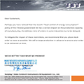 Dual Control of Energy Consumption Notice